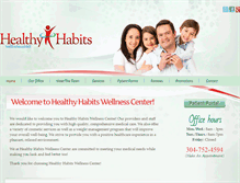 Tablet Screenshot of healthyhabitswellness.com
