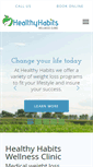 Mobile Screenshot of healthyhabitswellness.net