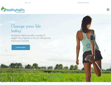 Tablet Screenshot of healthyhabitswellness.net